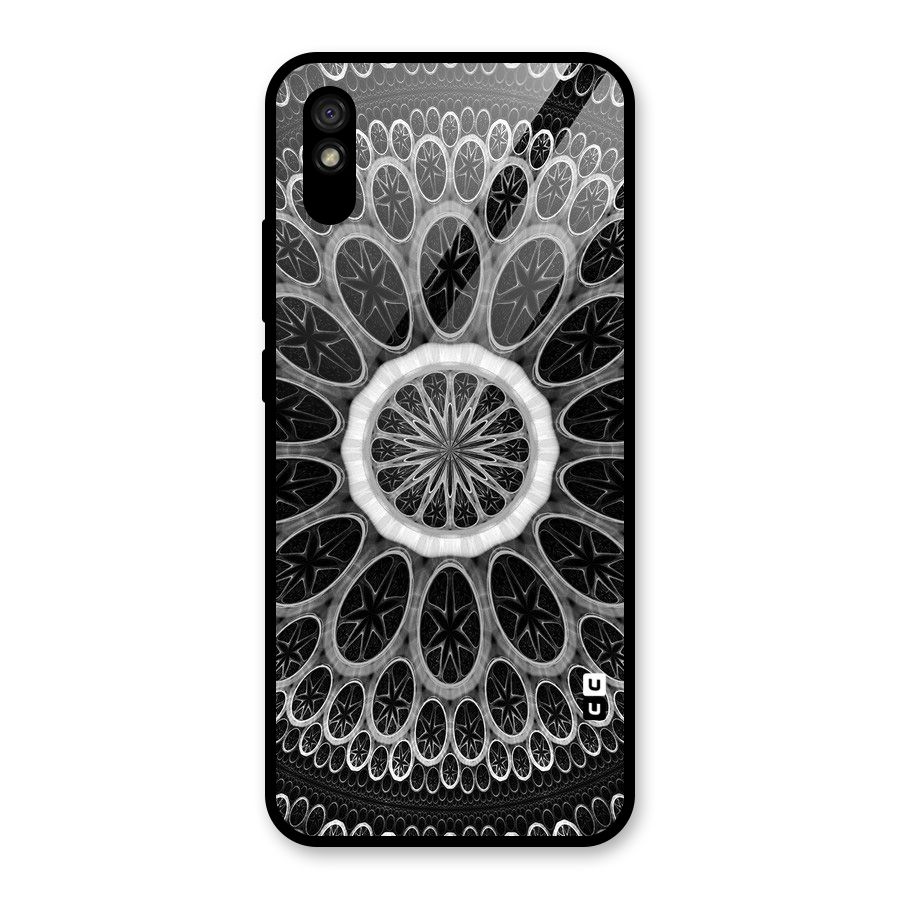 Dark Pattern Art Glass Back Case for Redmi 9i