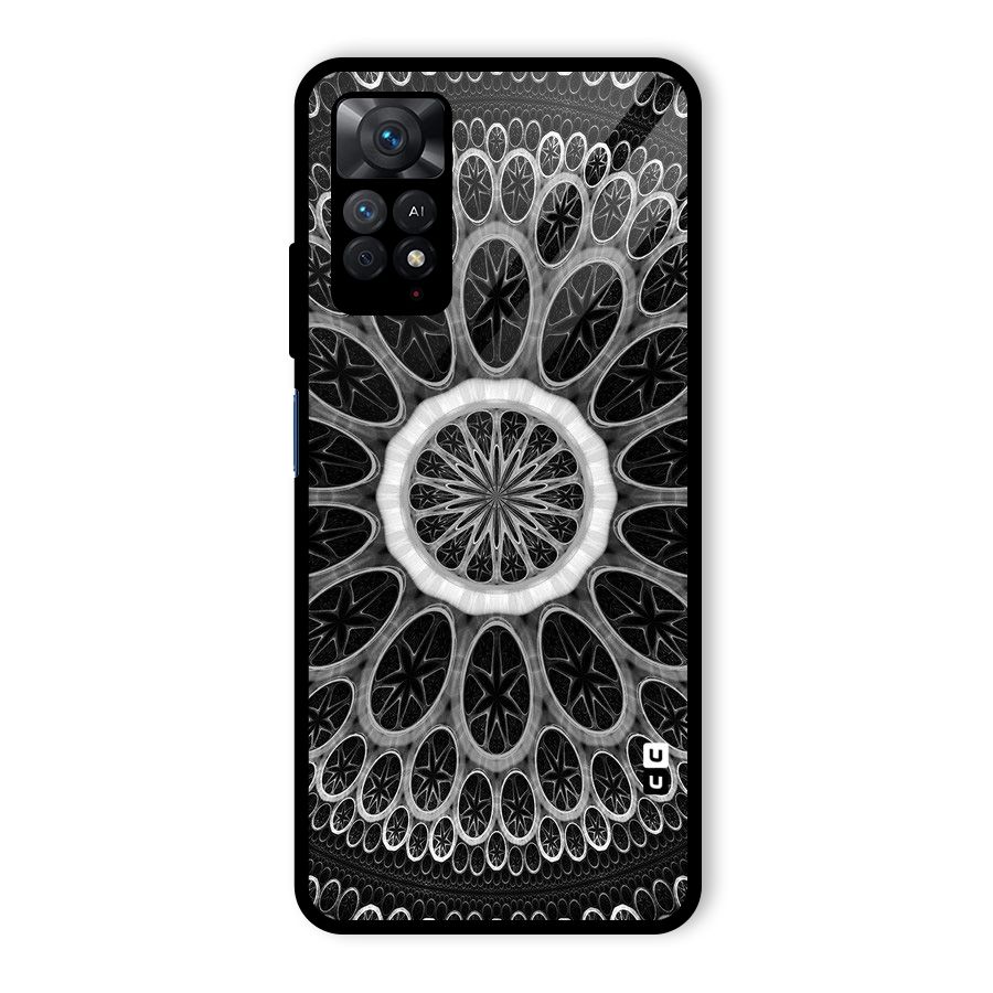Dark Pattern Art Glass Back Case for Redmi Note 11 Pro