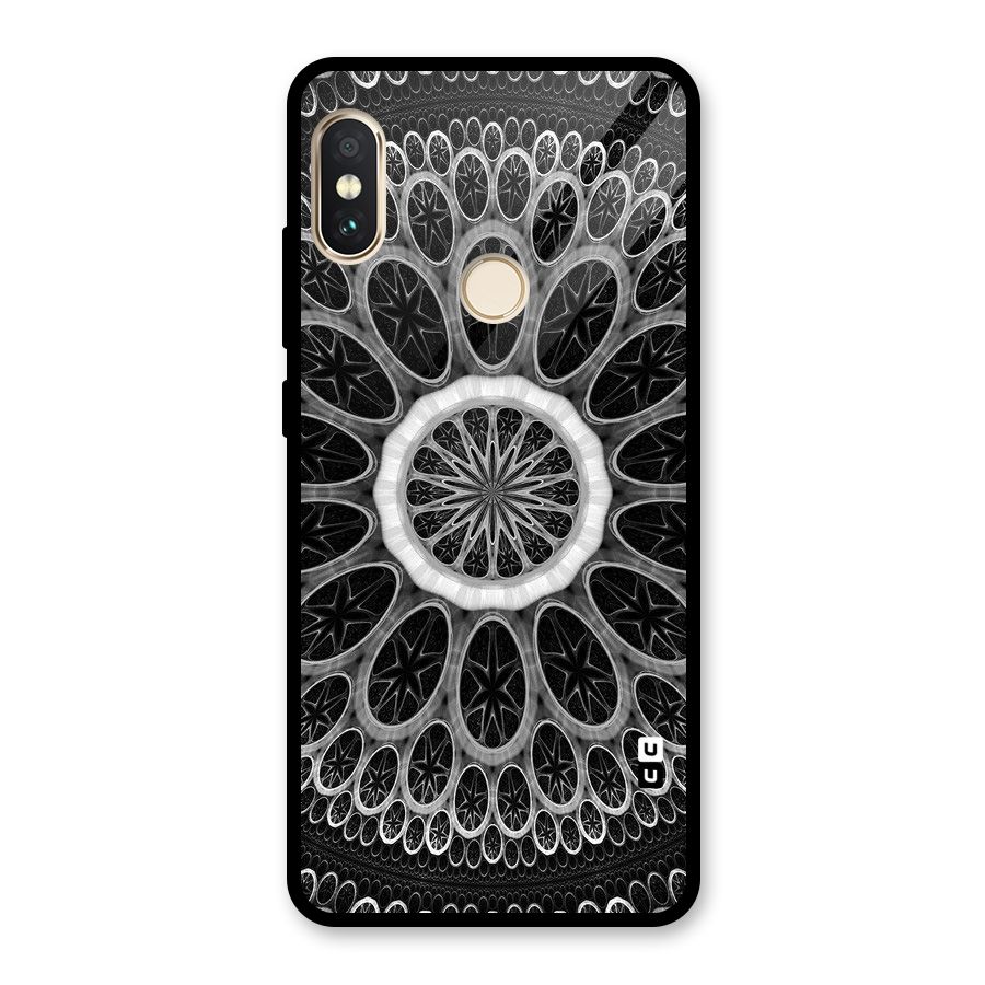 Dark Pattern Art Glass Back Case for Redmi Note 5 Pro