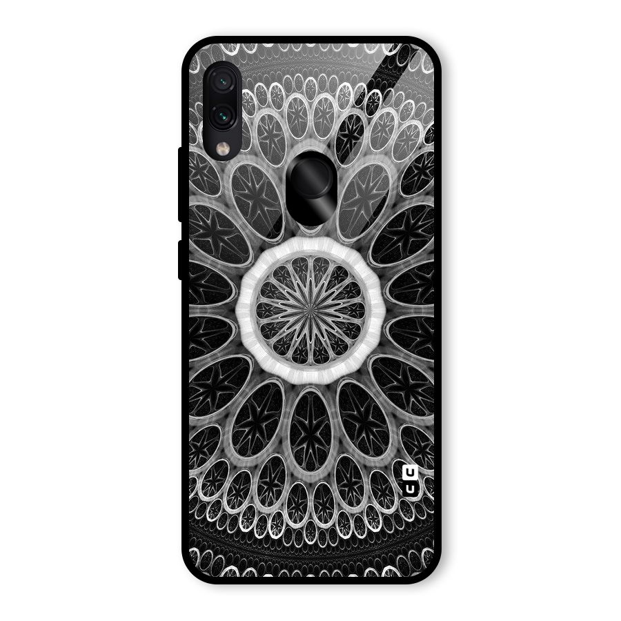 Dark Pattern Art Glass Back Case for Redmi Note 7S