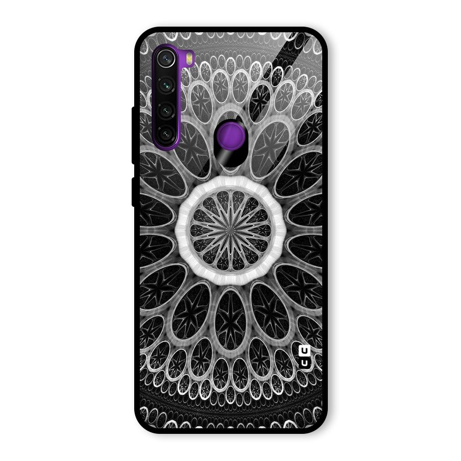 Dark Pattern Art Glass Back Case for Redmi Note 8