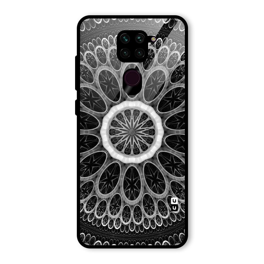 Dark Pattern Art Glass Back Case for Redmi Note 9