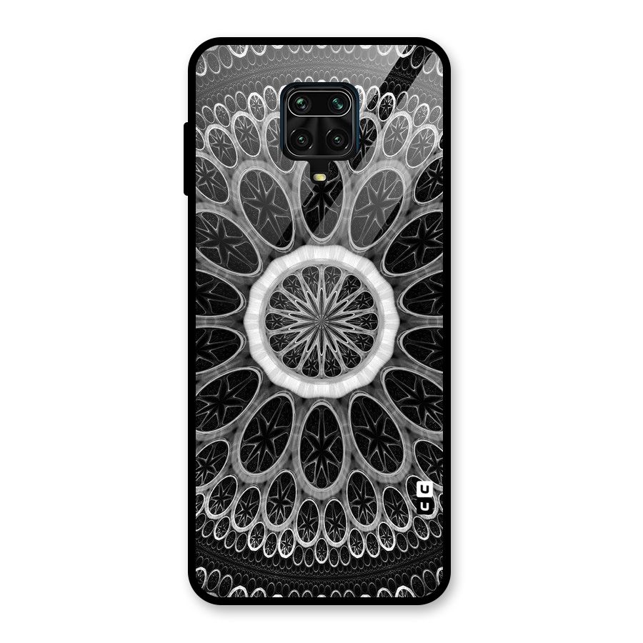Dark Pattern Art Glass Back Case for Redmi Note 9 Pro