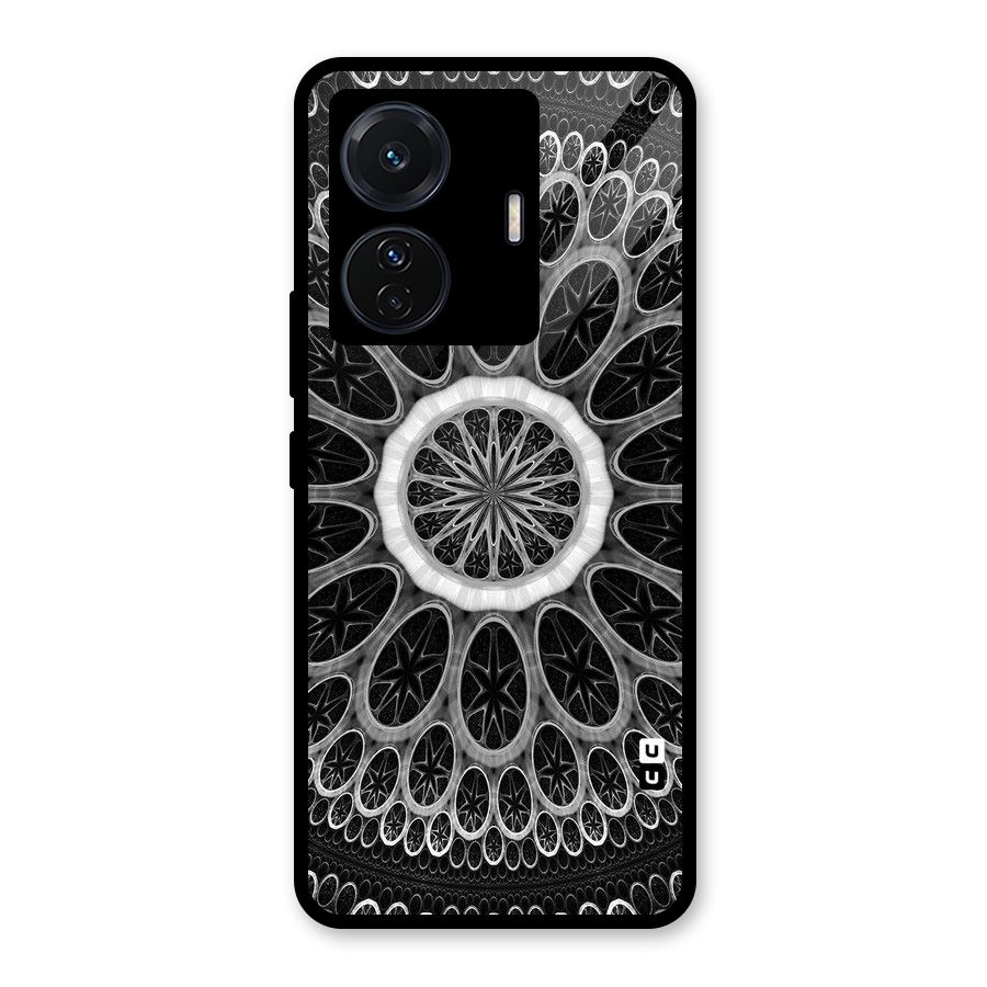Dark Pattern Art Glass Back Case for Vivo T1 Pro