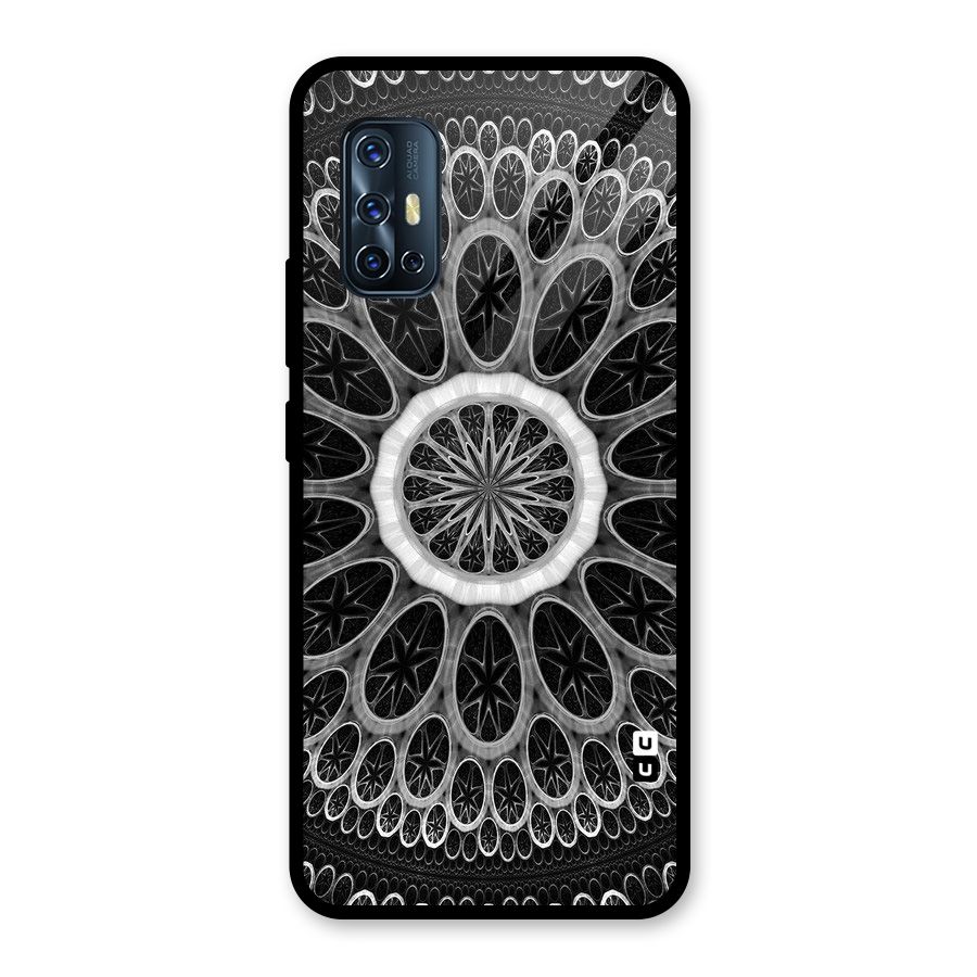 Dark Pattern Art Glass Back Case for Vivo V17