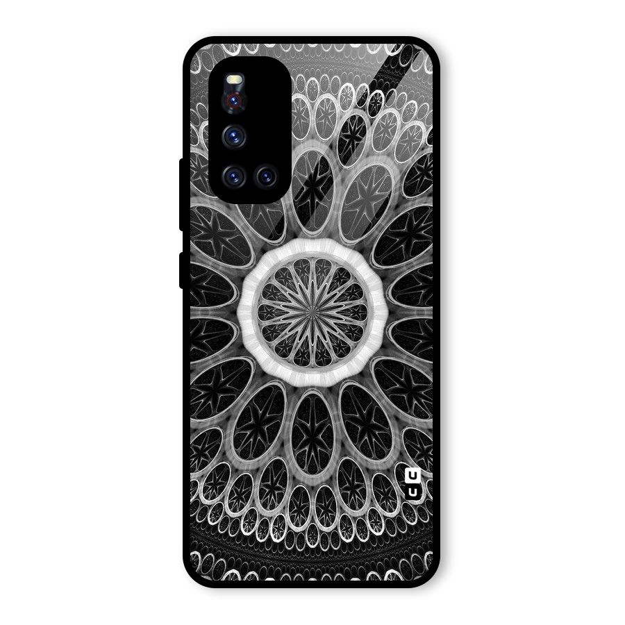 Dark Pattern Art Glass Back Case for Vivo V19