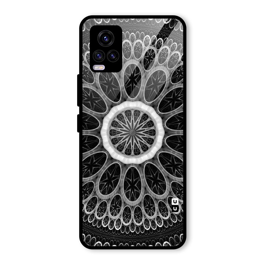 Dark Pattern Art Glass Back Case for Vivo V20