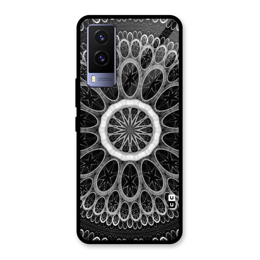 Dark Pattern Art Glass Back Case for Vivo V21e 5G
