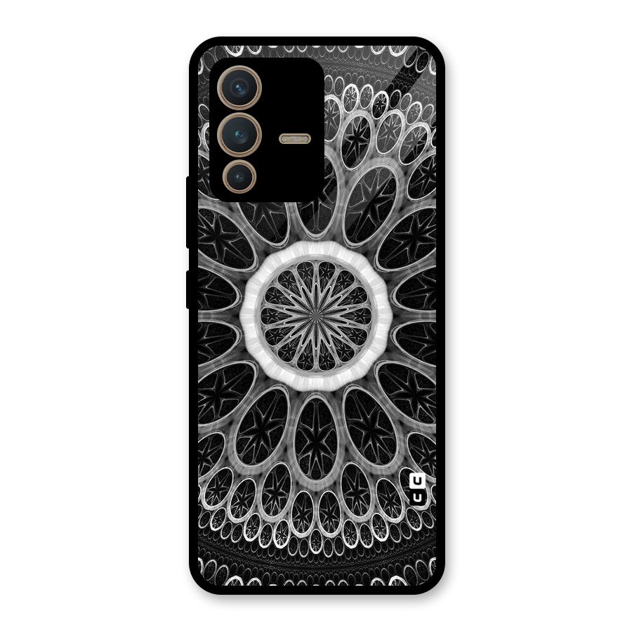 Dark Pattern Art Glass Back Case for Vivo V23 5G