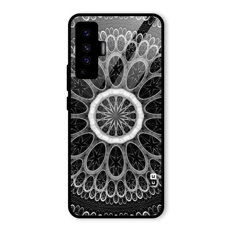 Dark Pattern Art Glass Back Case for Vivo X50