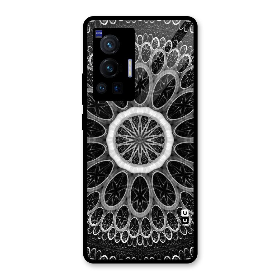 Dark Pattern Art Glass Back Case for Vivo X70 Pro