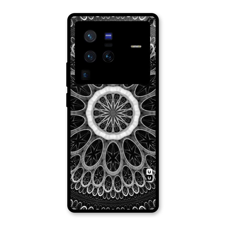 Dark Pattern Art Glass Back Case for Vivo X80 Pro