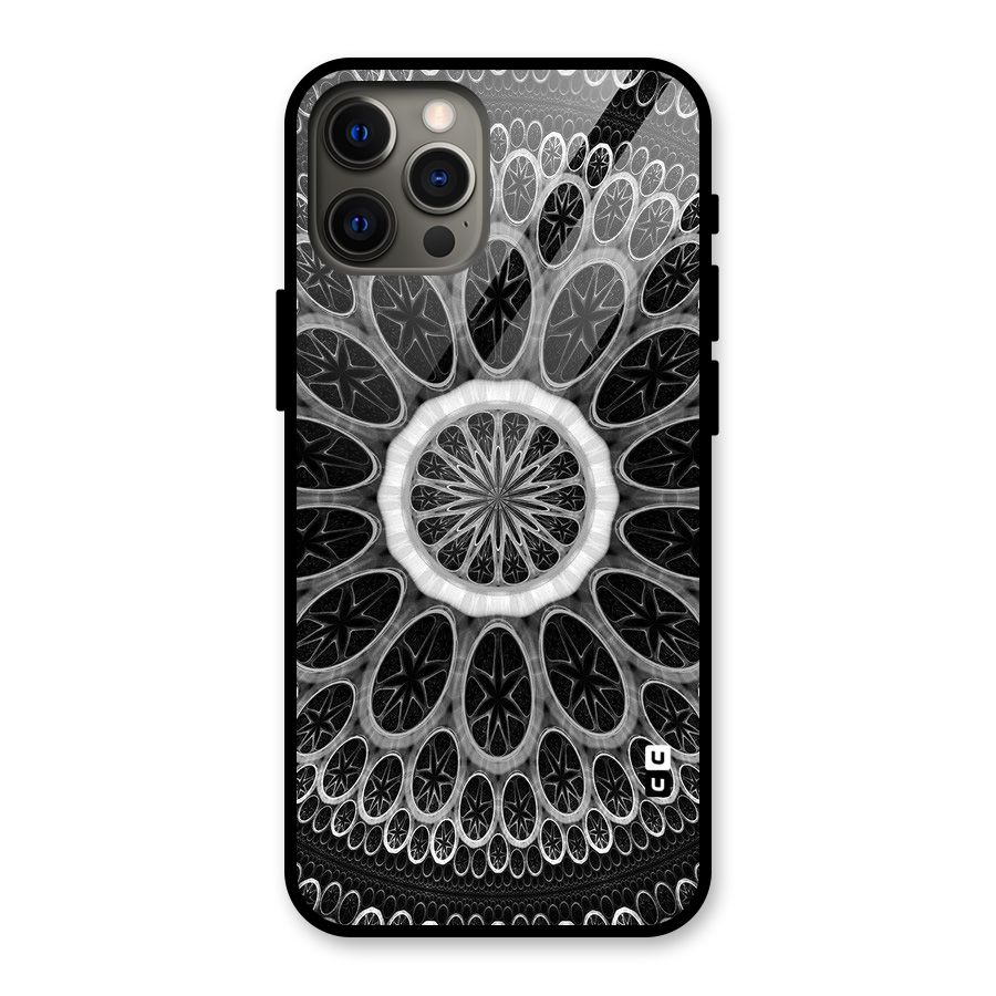 Dark Pattern Art Glass Back Case for iPhone 12 Pro Max