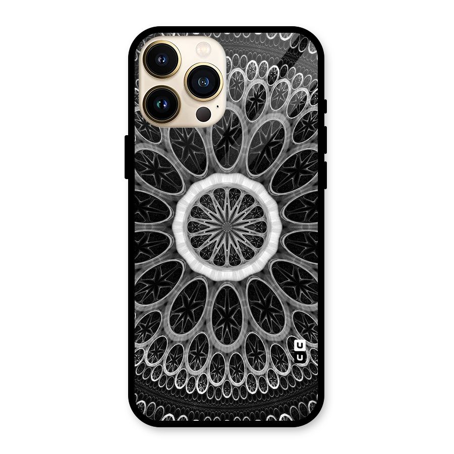 Dark Pattern Art Glass Back Case for iPhone 13 Pro Max