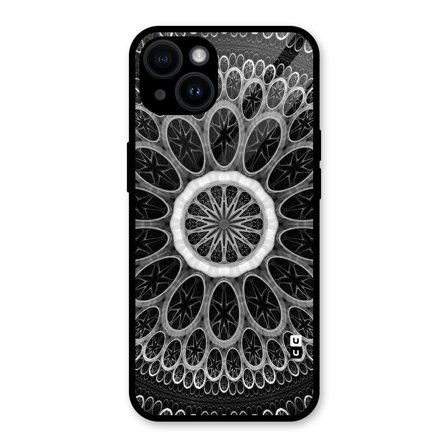 Dark Pattern Art Glass Back Case for iPhone 14