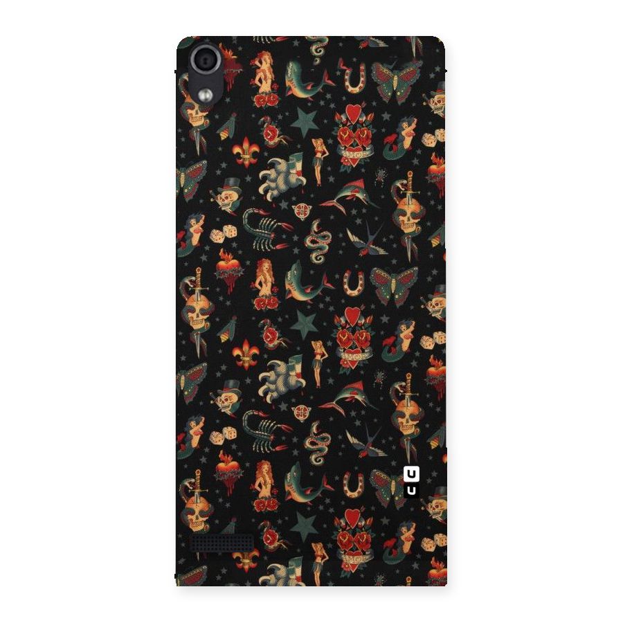 Dark Pattern Back Case for Ascend P6