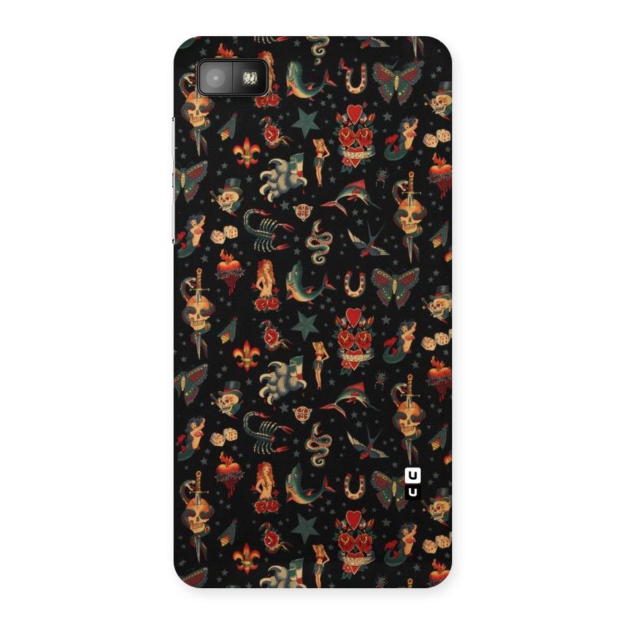 Dark Pattern Back Case for Blackberry Z10