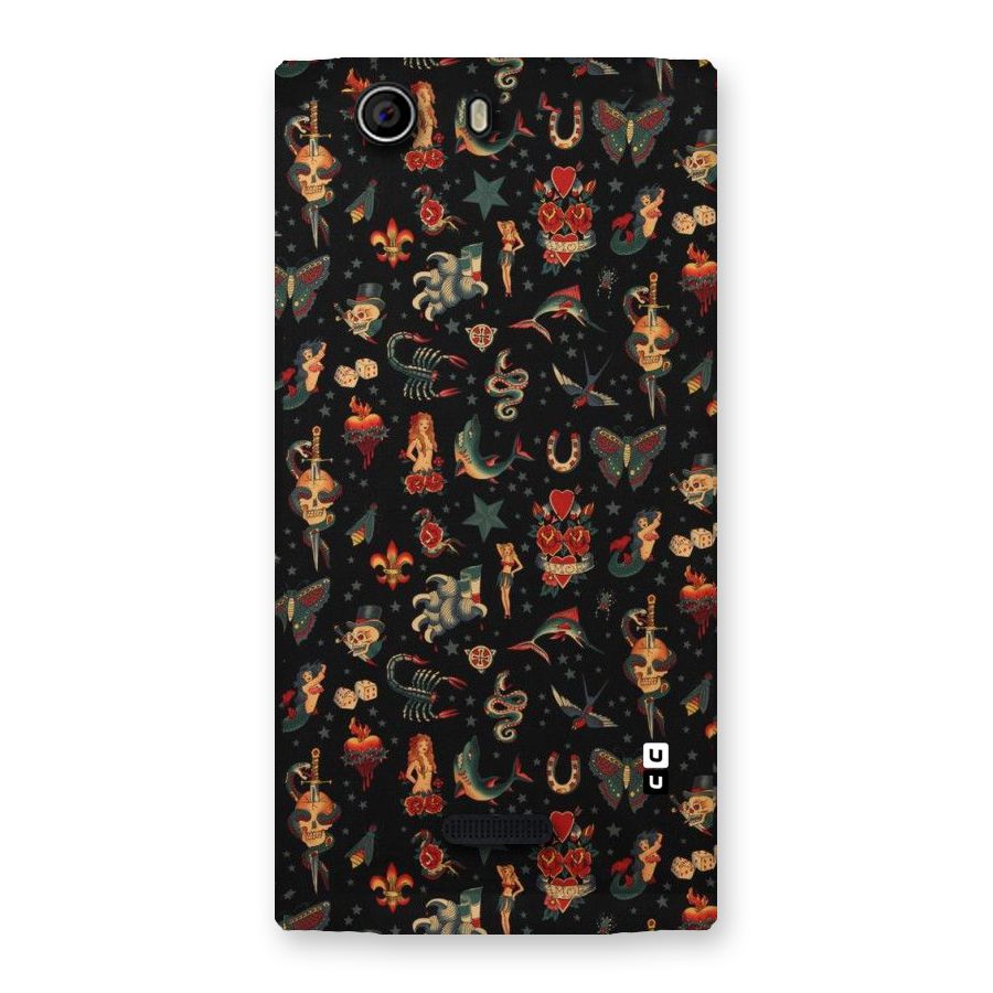 Dark Pattern Back Case for Canvas Nitro 2 E311