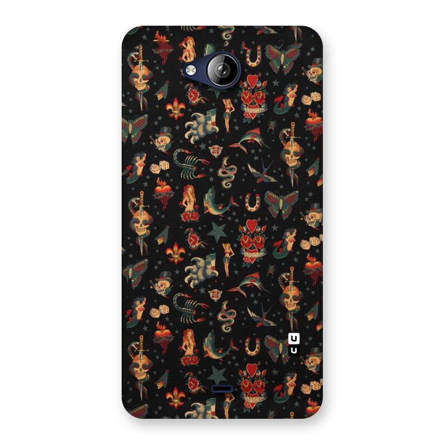 Dark Pattern Back Case for Canvas Play Q355