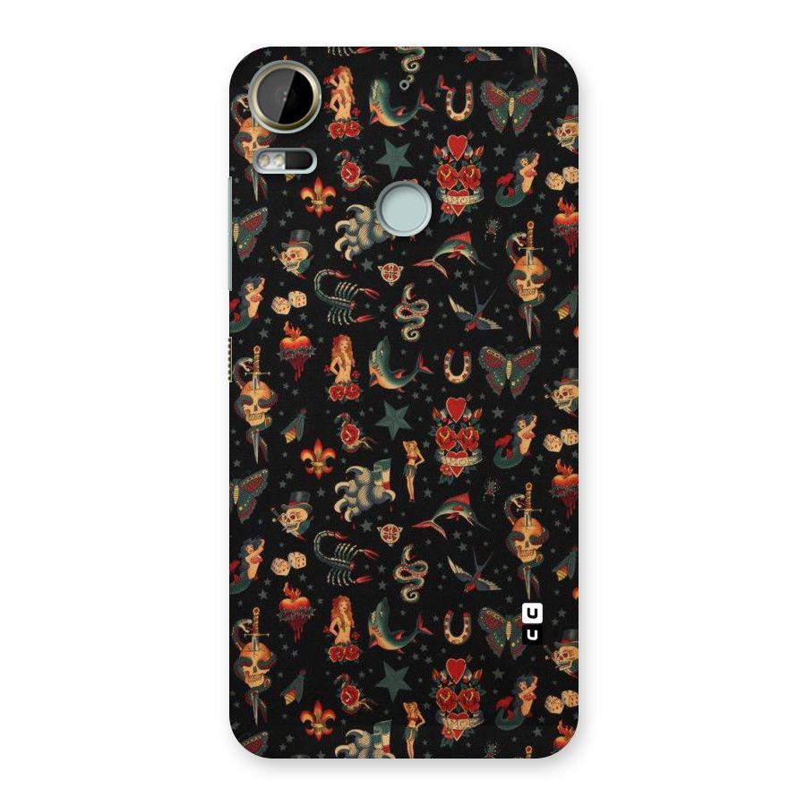Dark Pattern Back Case for Desire 10 Pro