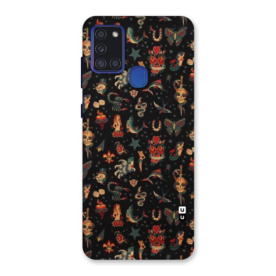 Dark Pattern Back Case for Galaxy A21s