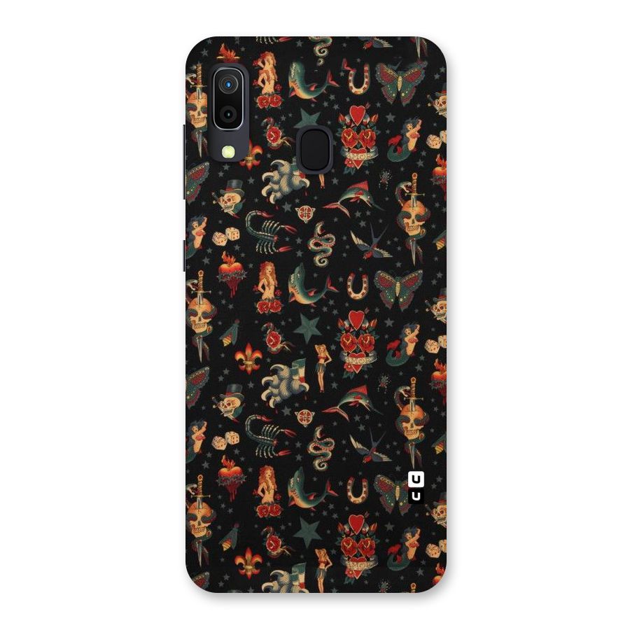 Dark Pattern Back Case for Galaxy A30