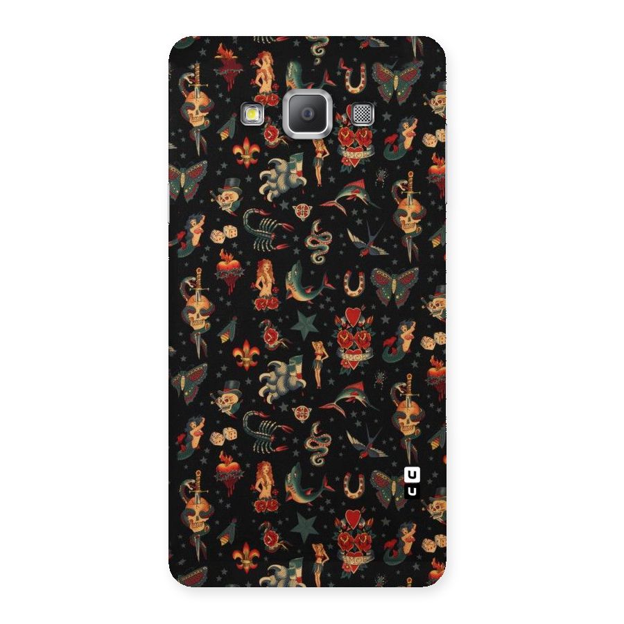 Dark Pattern Back Case for Galaxy A7