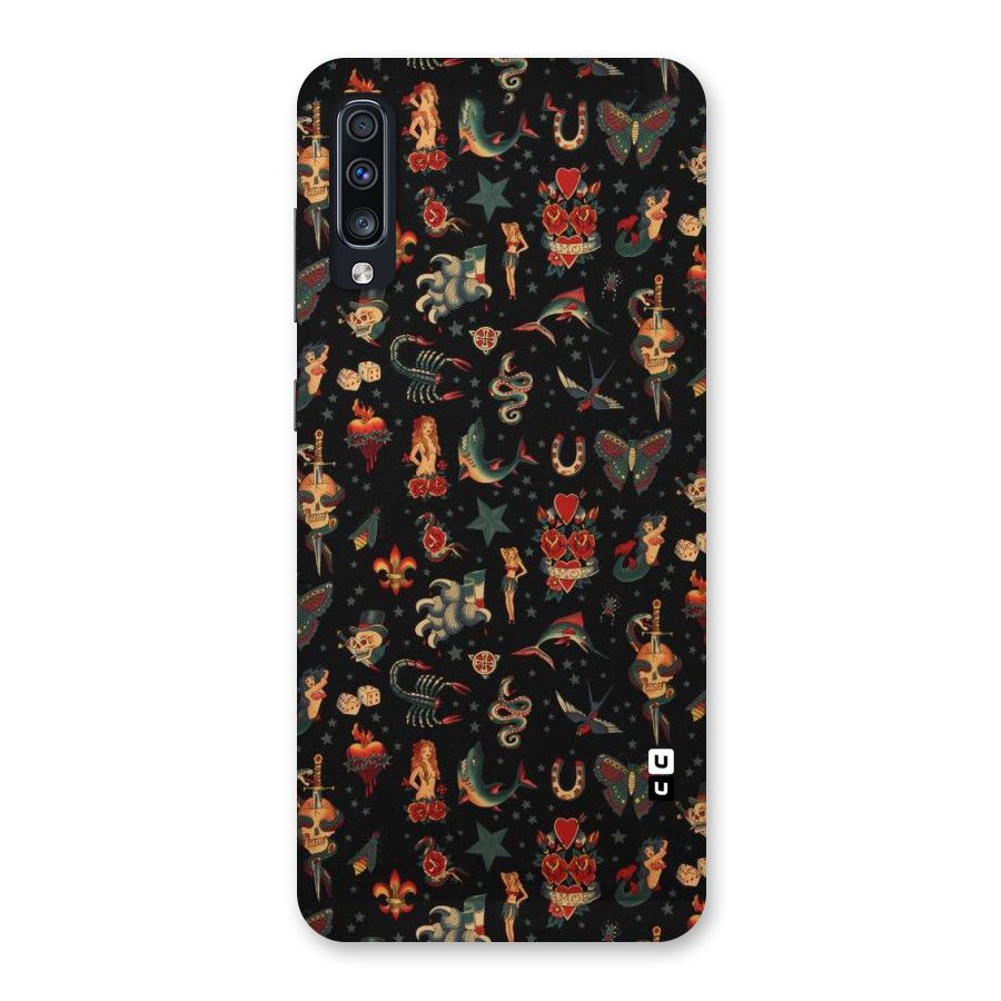 Dark Pattern Back Case for Galaxy A70