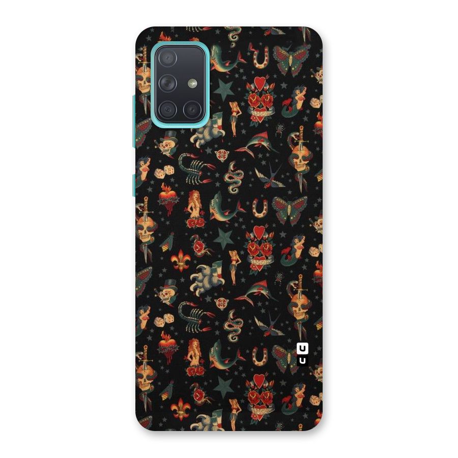 Dark Pattern Back Case for Galaxy A71