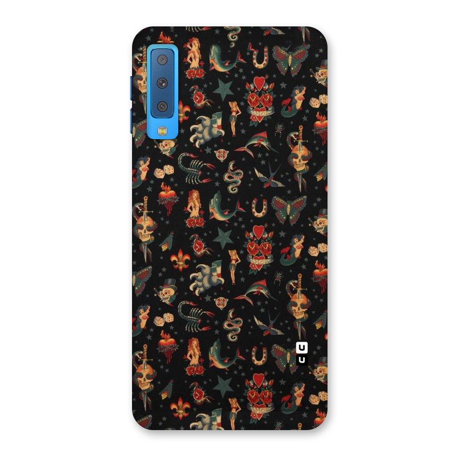 Dark Pattern Back Case for Galaxy A7 (2018)