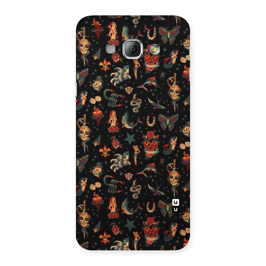 Dark Pattern Back Case for Galaxy A8