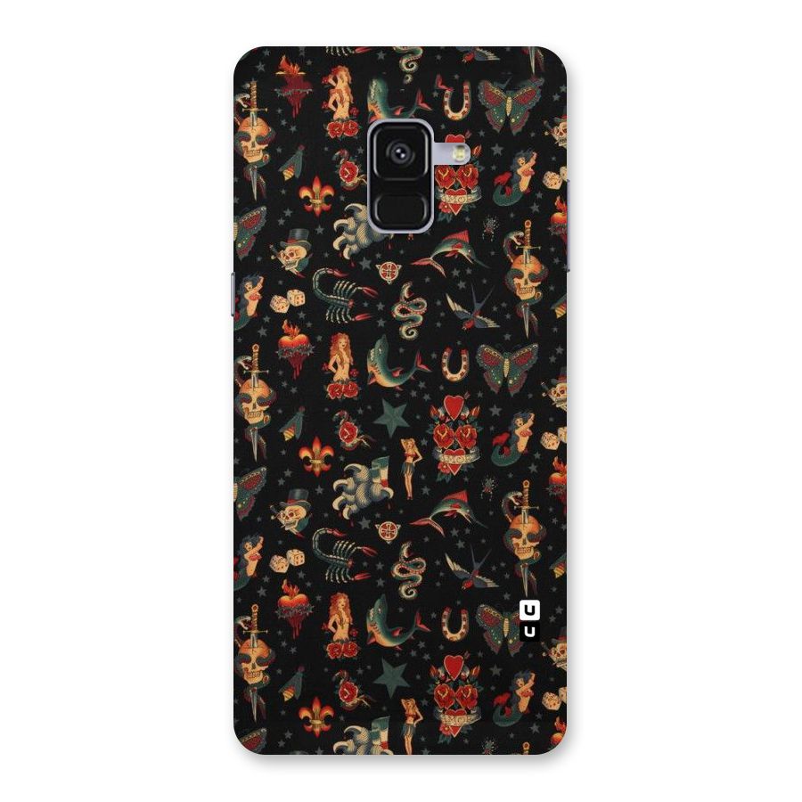 Dark Pattern Back Case for Galaxy A8 Plus
