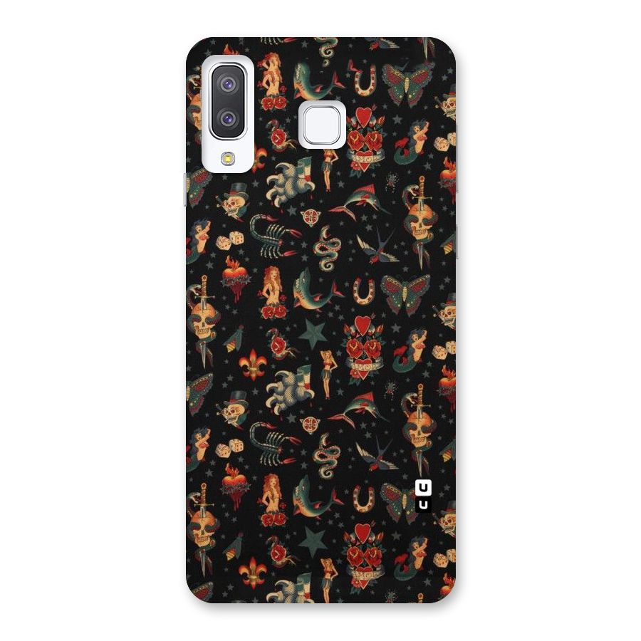 Dark Pattern Back Case for Galaxy A8 Star