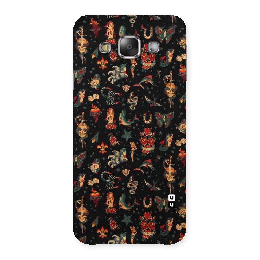 Dark Pattern Back Case for Galaxy E7