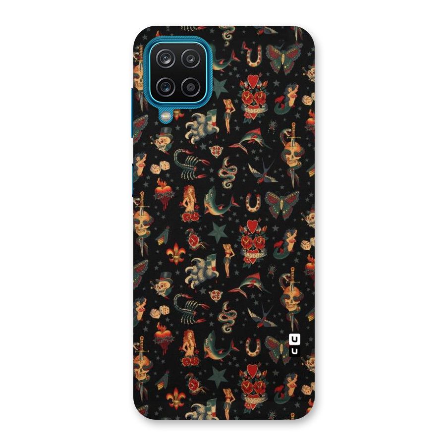 Dark Pattern Back Case for Galaxy F12