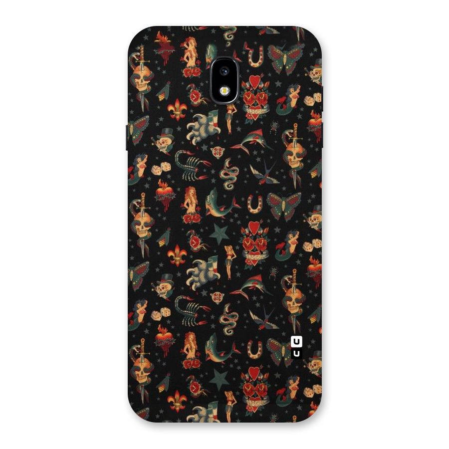 Dark Pattern Back Case for Galaxy J7 Pro