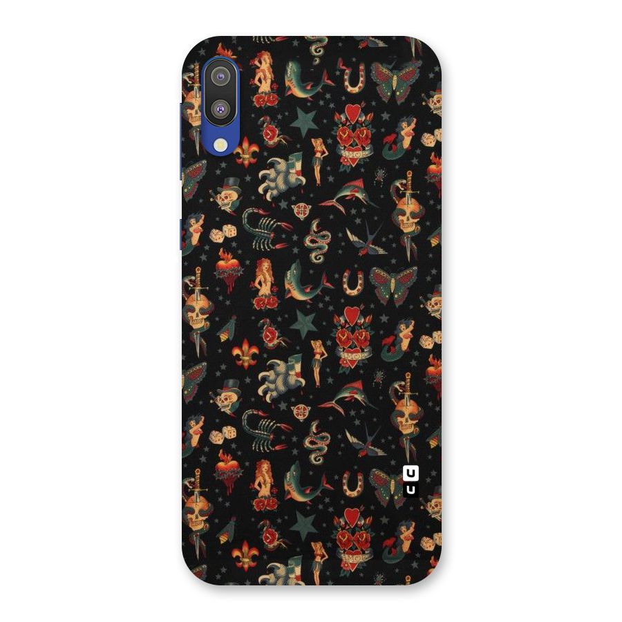 Dark Pattern Back Case for Galaxy M10