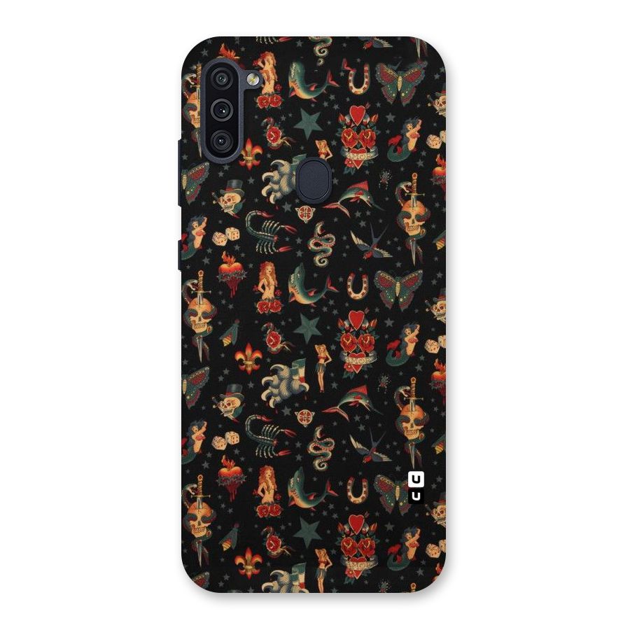 Dark Pattern Back Case for Galaxy M11