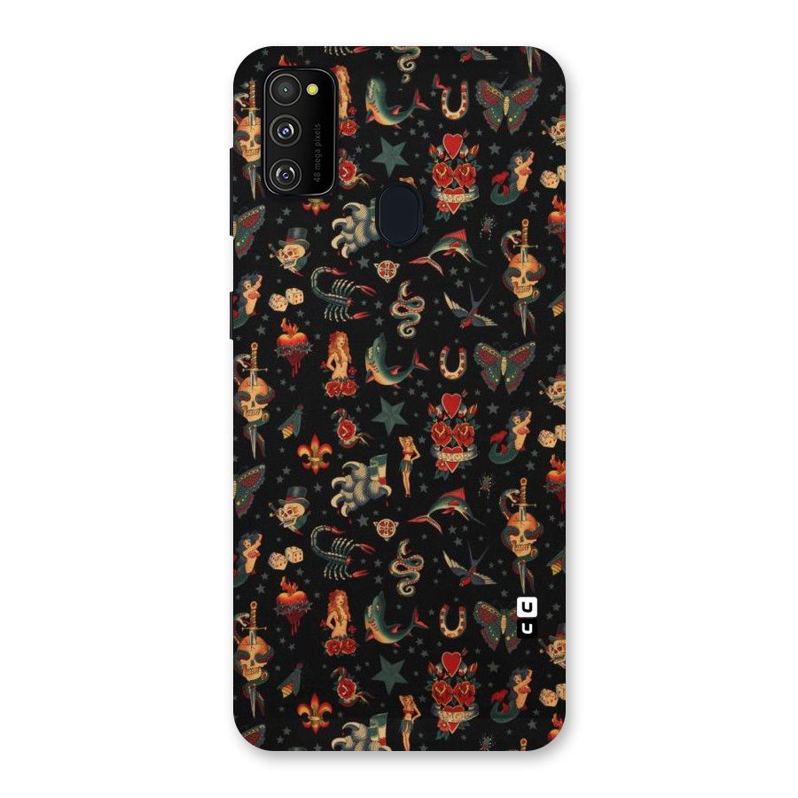 Dark Pattern Back Case for Galaxy M30s