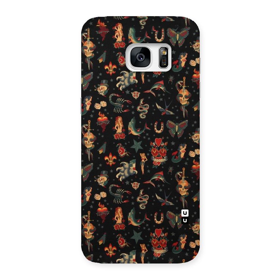 Dark Pattern Back Case for Galaxy S7 Edge