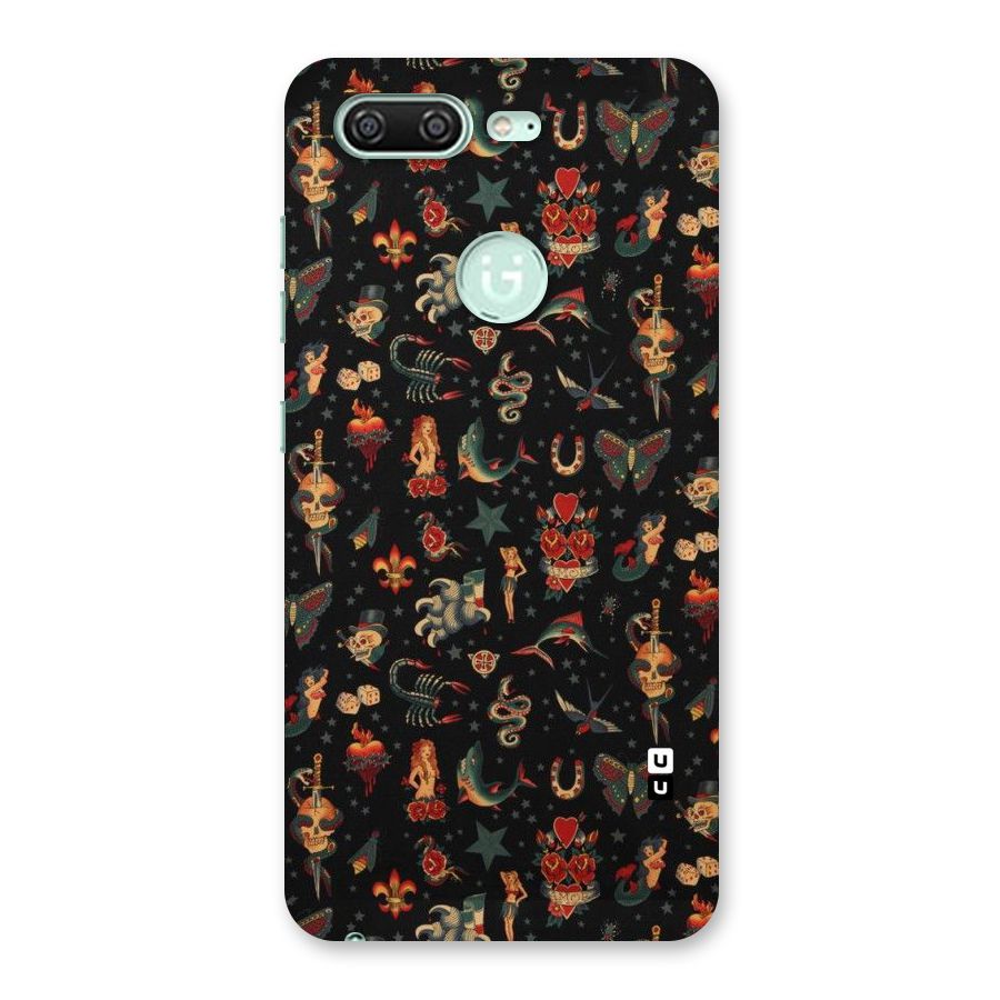 Dark Pattern Back Case for Gionee S10