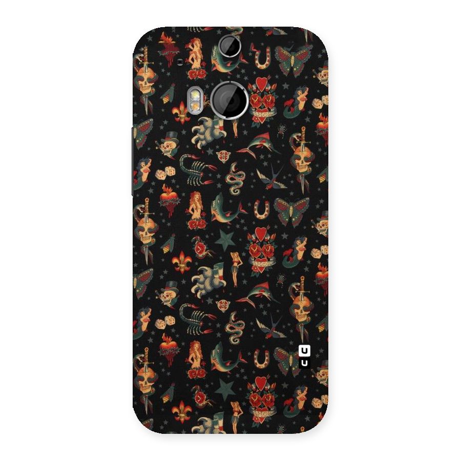 Dark Pattern Back Case for HTC One M8