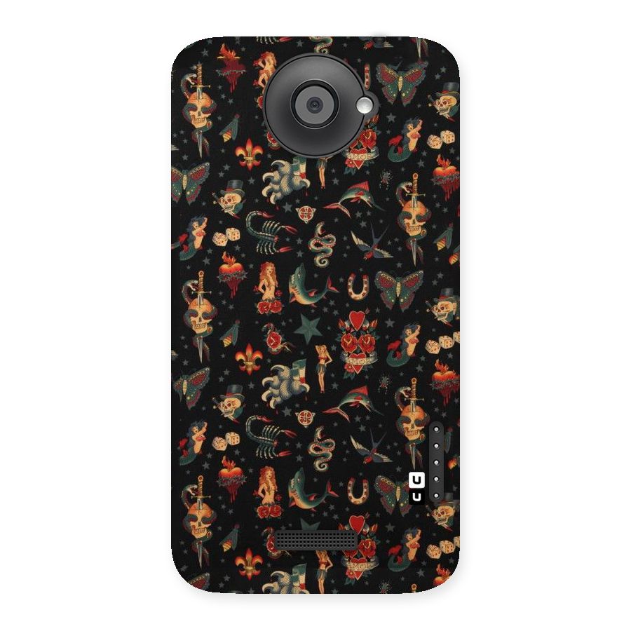 Dark Pattern Back Case for HTC One X