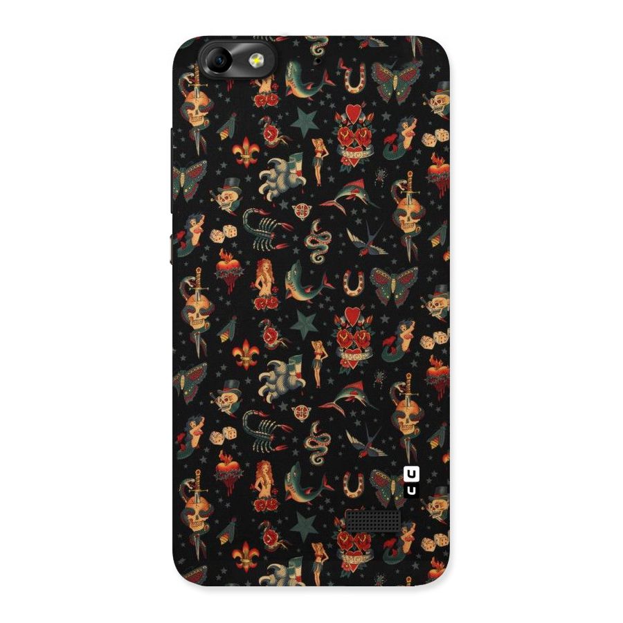 Dark Pattern Back Case for Honor 4C