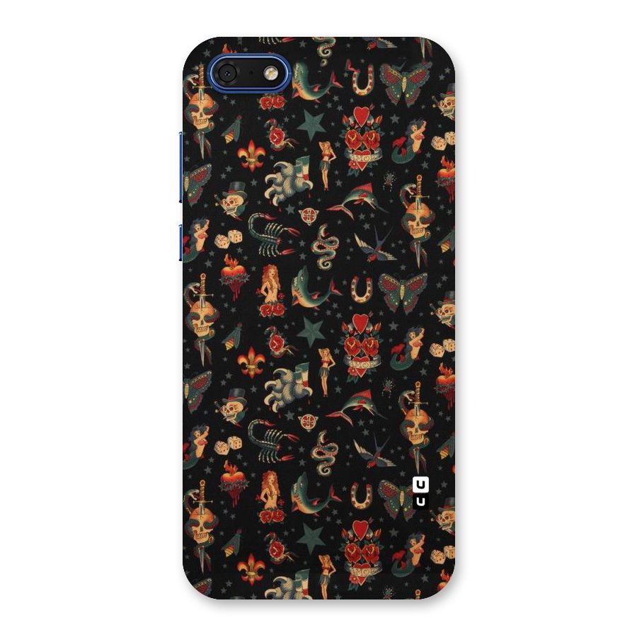 Dark Pattern Back Case for Honor 7s