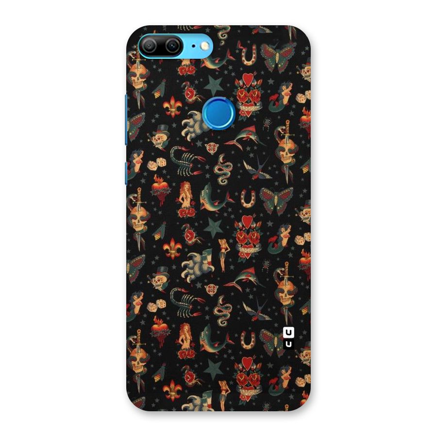 Dark Pattern Back Case for Honor 9 Lite