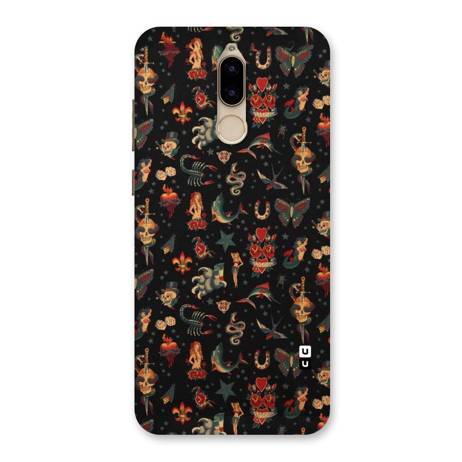 Dark Pattern Back Case for Honor 9i