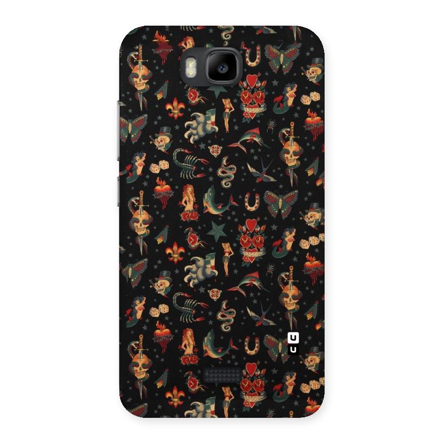 Dark Pattern Back Case for Honor Bee