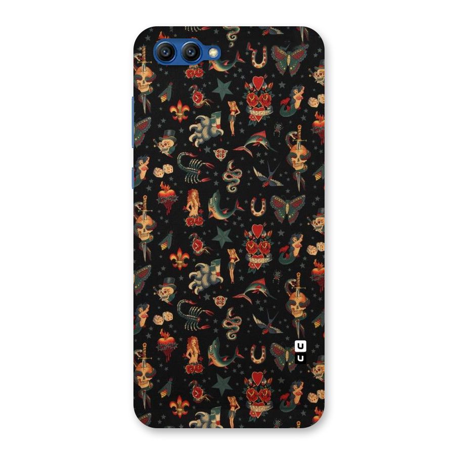 Dark Pattern Back Case for Honor View 10