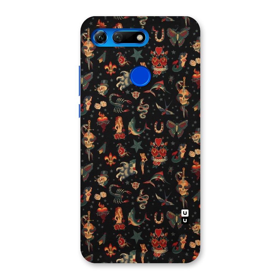 Dark Pattern Back Case for Honor View 20